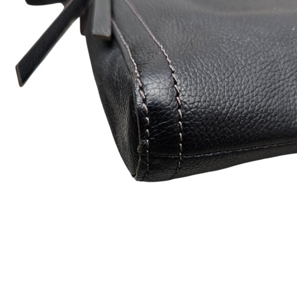 Fossil Emma Pebble Leather Slim Black Shoulder Crossbody Bag - Picture 11 of 16